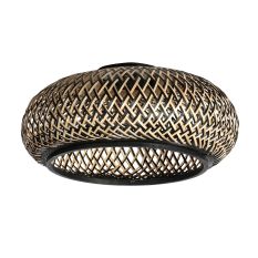 Lampenschirm K2007BS – Geflochtener Bambusschirm Ø50 cm mit E27-Halterung
