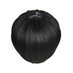 Lampenschirm K2011NS – Handgefertigter Tropfenschirm aus schwarzem Leinen Ø25 cm