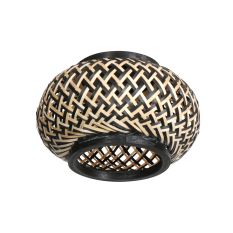 Abat-jour K2014BS – Capuchon en bambou Ø22,5cm dans un style boho chaleureux