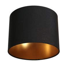 Zwart linnen lampenkap K26762S Ø20cm met E27 support. - Zwart - Textiel - Steinhauer (foto 2)