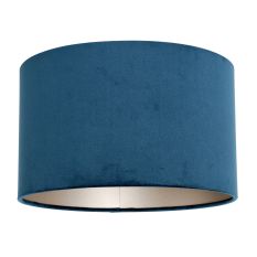Blauw Velours Lampenkap K7396ZS ⌀30cm met E27 support. - Blauw - Textiel - Steinhauer
