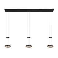 Hanglamp Piola 3501ZW Zwart 3 lichts 