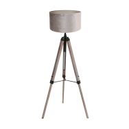 Vloerlamp Triek 4106ZW driepoot met Grijze lampenkap