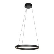 Suspension ronde noire Mykty 4203ZW – 60 cm de diamètre, hauteur réglable avec Cable Lift, 7800 lumens
