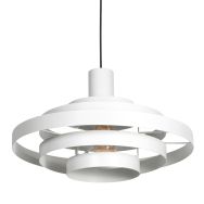 Witte Hanglamp Halo Cirque 4217W – Elegant Lichtspel met Stijlvolle Metalen Ringen