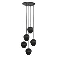 HaloSwap 4282ZW – Zwarte design hanglamp met karakter en sfeer