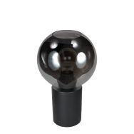 Tafellamp Bloeba 4379ZW met rookglas kap Ø15 cm