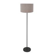 Floor lamp Noor 4444ZW – Matte black with taupe linen shade