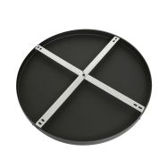 Ronde plafondplaat I15300S Zwart Ø50 x 2,5 cm met ophangbeugel