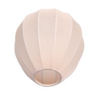 Lampenschirm K20121S – Handgefertigter Tropfenschirm aus beigem Leinen Ø25 cm