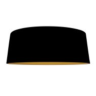 Lampenschirm K2013SS – Schwarzes Leinen mit goldener Innenseite Ø60 cm