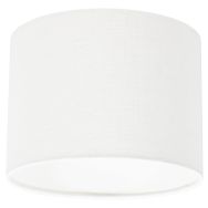Wit grof Linnen Lampenkap K3084QS Ø 20cm met E27 support