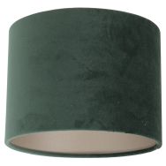 Groen velours lampenkap K3084VS ⌀20cm met E27 support.