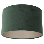 Groen velours lampenkap K7396VS ⌀30cm met E27 support.