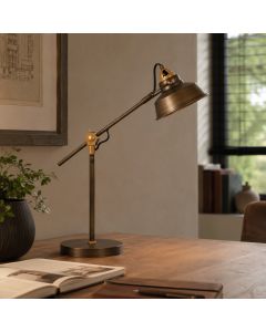 Bronze sturdy table lamp Nove 1321BR with E27 socket