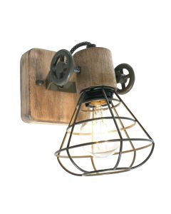 Green wall lamp / spot Geurnesey 1578G with E27 fitting