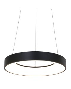 Hanglamp Ringlede 2695ZW Zwart rond 48 cm