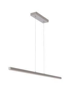 Minimalistische stalen hanglamp Danske 2745ST 2000 Lumen - Staal - Elektronica, Kunststof, Metaal - Steinhauer