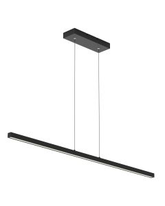 Minimalistische zwarte hanglamp Danske 2745ZW 2000 Lumen - Zwart - Elektronica, Kunststof, Metaal - Steinhauer