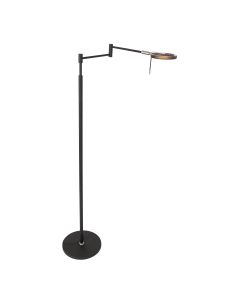Vloerlamp Turound 3082ZW Zwart - Zwart - Elektronica, Glas, Metaal - Steinhauer