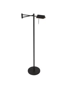 Vloerlamp Retina 3083ZW Zwart in hoogte verstelbaar - Zwart - Elektronica, Glas, Metaal - Steinhauer