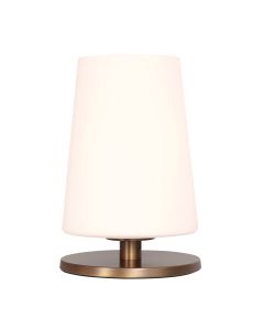 Tafellamp Ancilla 3101BR brons touch on/off met opaal wit glas - Brons - Elektronica, Glas, Metaal - Steinhauer (foto 2)
