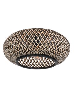 Bamboo wooden ceiling lamp Maze 3129BE light brown with black