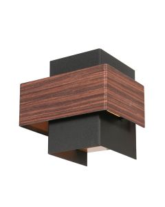 Wandlampe Muro 3367E Holzoptik G9 Wandlampe mit warmem Akzent