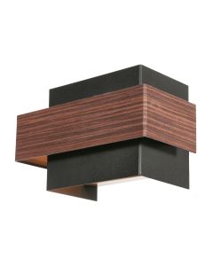 Wandleuchte Muro 3368E Holzoptik 2-flammig G9 Wandleuchte
