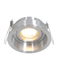 Inbouwspot Pélite 3371ST – stalen spot Ø10 cm verdiept - Staal - Elektronica, Kunststof, Metaal - Steinhauer