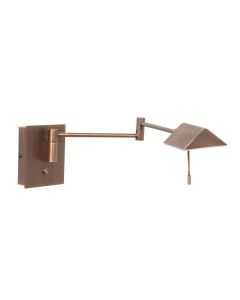 Wandlamp Retina 3402BR Brons met USB poorten - Brons - Elektronica, Kunststof, Metaal - Steinhauer