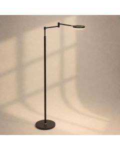 Lampadaire Soleil 3515ZW noir avec bras pivotant et batterie