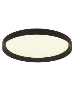 Plafonnier Noir Flady 3686ZW Ø50 – 4600 Lumens – Éclairage Haut et Bas