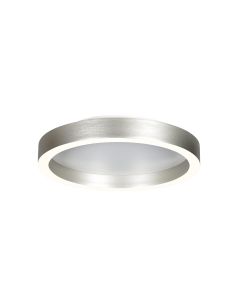 Plafonnier couleur acier Ringlux 4134ST Ø30CM 2500 Lumen