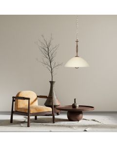 Anthea 4327BR – lampe suspendue classique avec aspect marbre et système à traction