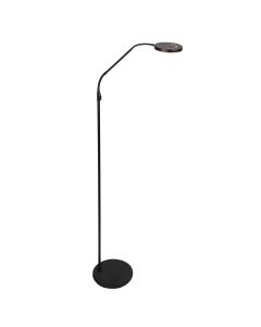 Lampe sur pied Soleil 2 4389ZW noire avec couleur de lumière réglable