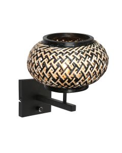 Nox Light 4459ZW – applique avec abat-jour en bambou