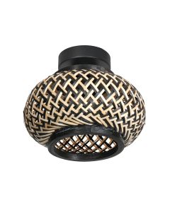 Nox Light 4501ZW – ceiling lamp with bamboo shade