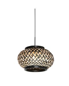Nox Light 4538ZW – compact pendant lamp with bamboo shade