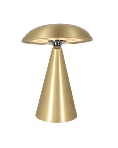 Tafellamp Mush 4856ME messing oplaadbaar met magnetische kap