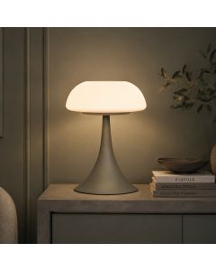 Tafellamp Ancilla opaal glas 2 x E1