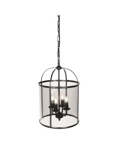 Hängelampe Pimpernel 5972ZW schwarz mit Rauchglas Ø25 cm