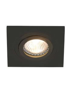Inbouwspot Pélite Spot 7305ZW zwarte spot 10x10 cm - Zwart - Elektronica, Kunststof, Metaal - Steinhauer