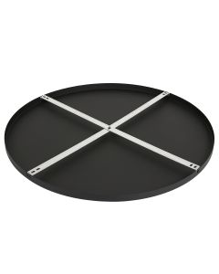 Ronde plafondplaat I15301S Zwart Ø70 x 2,5 cm met ophangbeugel