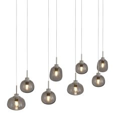 Hanglamp 8-lichts Bol 2484ST Staal