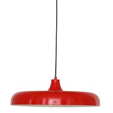 Hanglamp Krisip 2677RO Rood met E27 fitting aan strijkijzer snoer