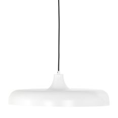 Hanglamp Krisip 2677W Wit met E27 fitting aan stoffen snoer