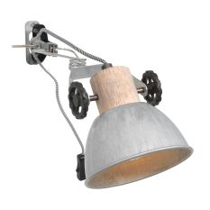 Klemspot en wandlamp Gearwood 2752NI Nikkel E27 fitting