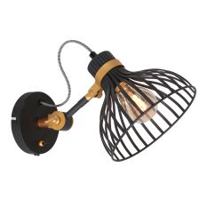 Wandlamp Dunbar 3088ZW Zwart