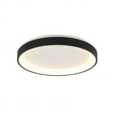 Ceiling lamp Ringlede 3690ZW Black round 28 cm dimmable